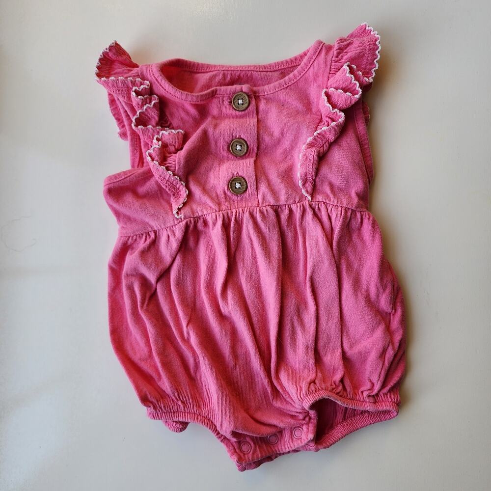 6-9 Months - Baby & Toddler Clothes - Bubble Romper Pink